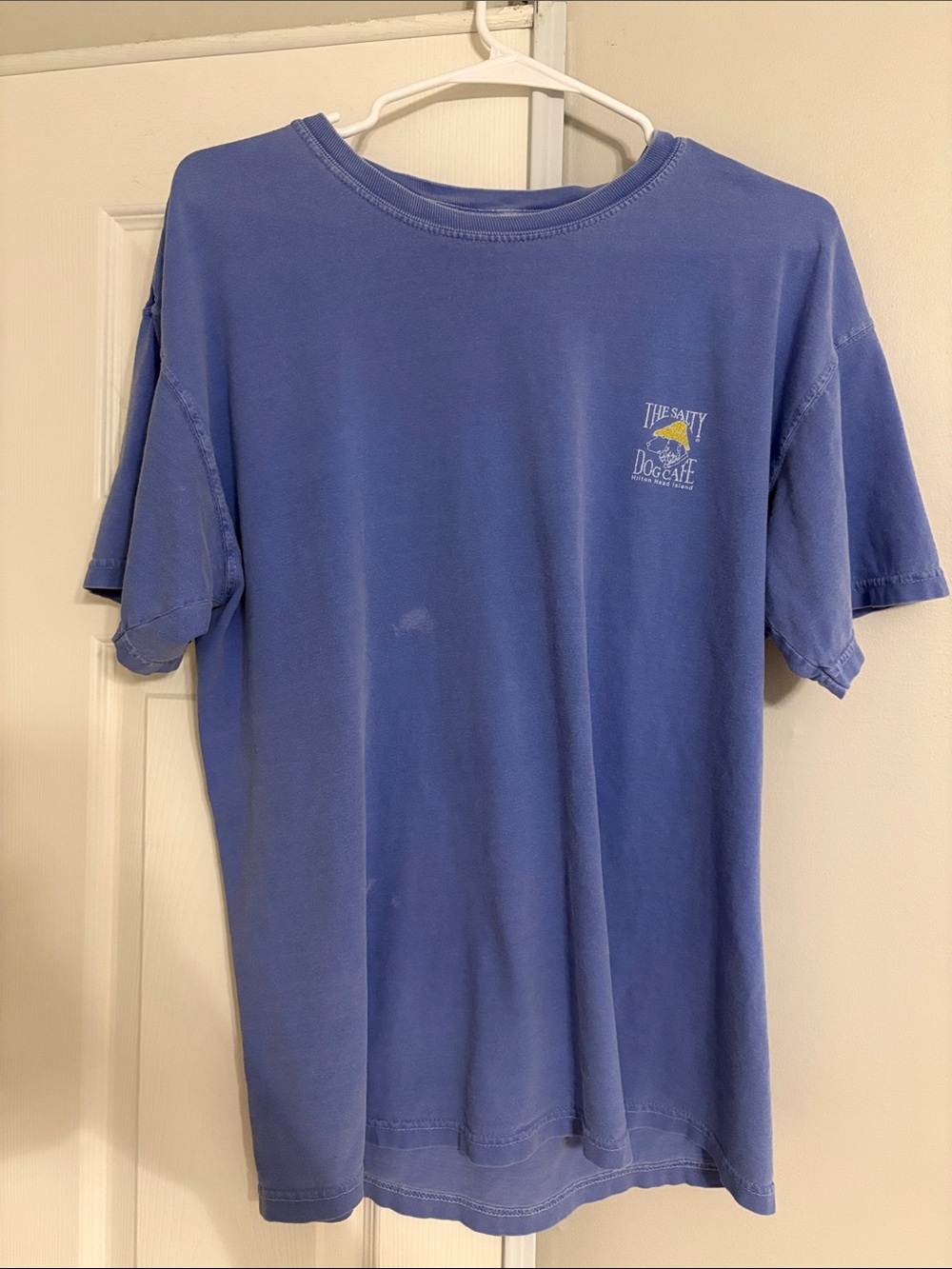 Salty Dog Cafe Comfort Colors Vintage-Style Indigo Crewneck Tee Mens large